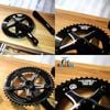 Đùi đĩa xe đạp 1 tầng Fixed Gear PIZZ Track AERO CRANK 144BCD 48T