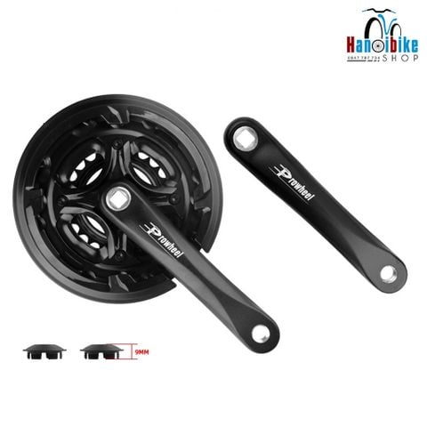 Đùi đĩa xe đạp Prowheel 22-32-44T 3 tầng 8/9 speed