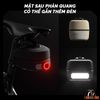Túi cài sau yên xe đạp ENLEE mã ED2312-2 có mặt sau phản quang