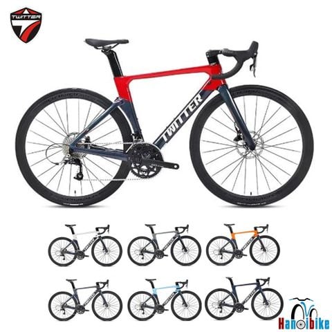 Xe đạp đua road Twitter Aurora phanh dầu R7020