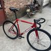 Xe đạp Fixed Gear Tsunami snm100 màu Đỏ lắp tay phanh phụ
