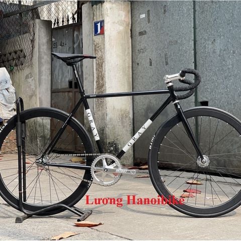 Xe đạp Fixed Gear Gray Macce Thép đùi đĩa intro 7 Bạc