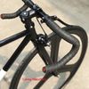 Xe đạp Fixed Gear Gray Macce Thép Đen trắng vành trước 3 đao lắp phanh