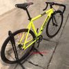 Xe đạp Fixed Gear VISP FIREPLY vàng chanh càng carbon 3T lắp phanh phụ tay cong