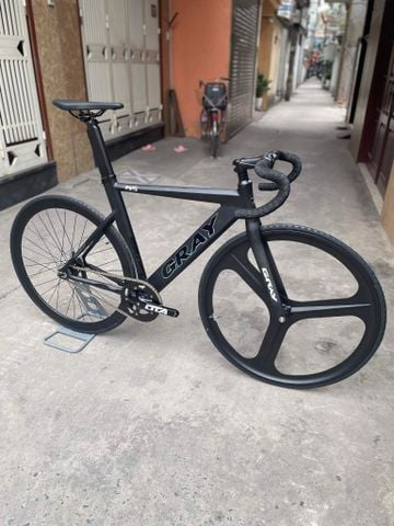 Xe đạp fixed gear Gray f15 bánh 3 đao cao cấp màu siêu đẹp