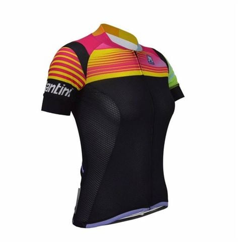 ANT Procycling Santini nữ đen hồng vàng