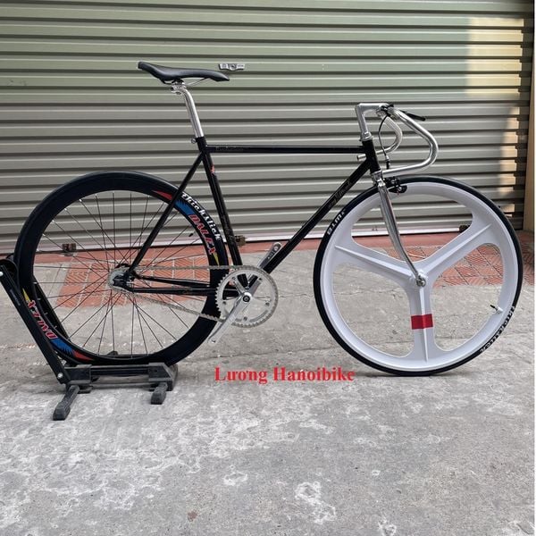 Xe đạp Fixed Gear Jayjo Song & Friend vintage thép vành trước 3 đao tr