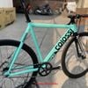 Xe đạp Fixed Gear Colossi Lowpro Xanh bianchi tay cong