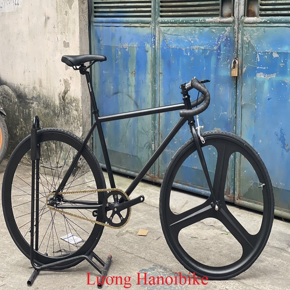 Xe Đạp Fixed Gear Cơ Bản Bánh Sau 4Cm Bánh Trước 3 Đao – Hanoibike Shop