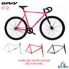 Xe đạp Fixed Gear GRAY F12 full cấu hình trung bình vành 4cm (nhắn tin trước khi đặt)