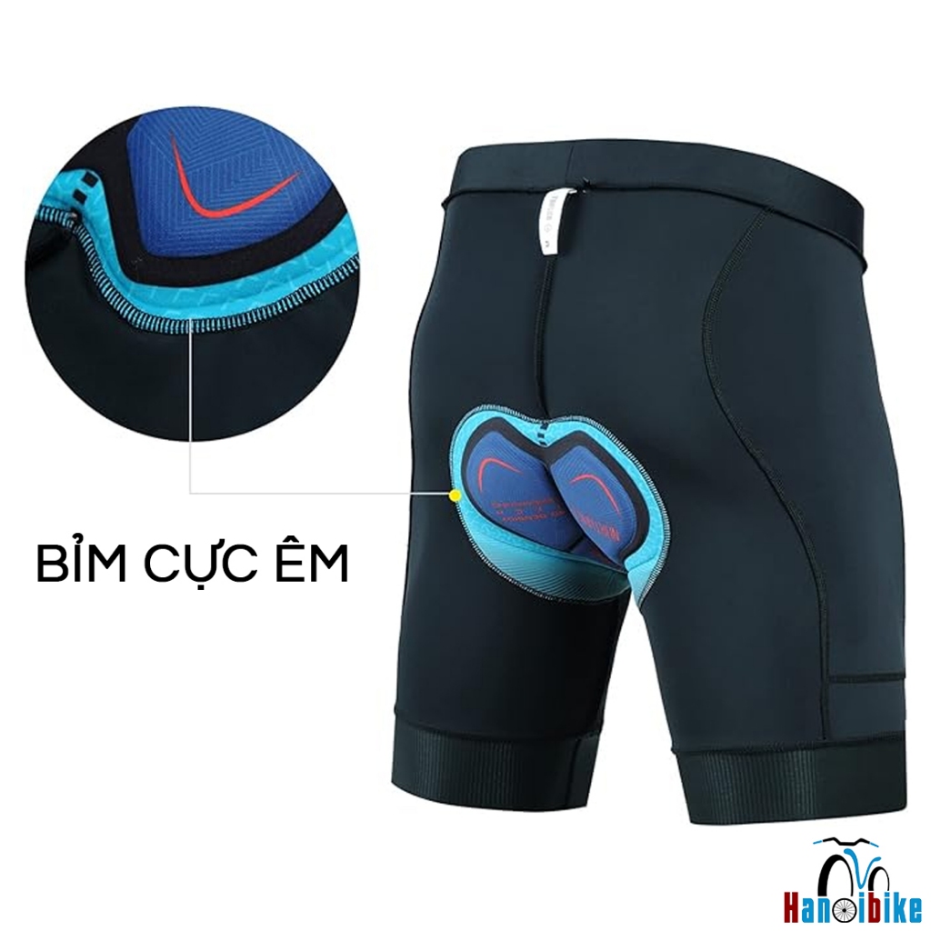 Quần đạp xe NORTH HILL cờ Mỹ lớp đệm bỉm 4D và chất liệu thoáng mát