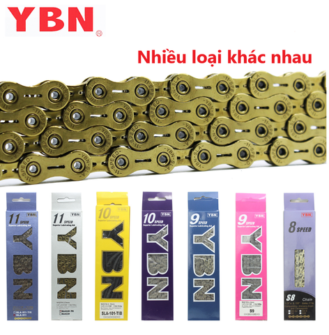 Xích YBN 11 hộp tím, vàng