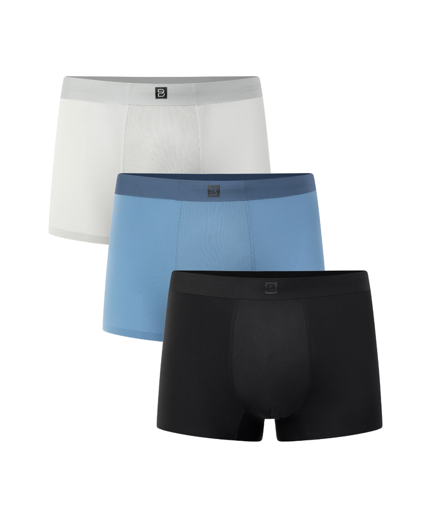  COMBO 3 Quần Lót Boxer Nam Mềm Mịn, Kháng Khuẩn, Co Giãn 9SIDB506 (Màu Ngẫu Nhiên) 