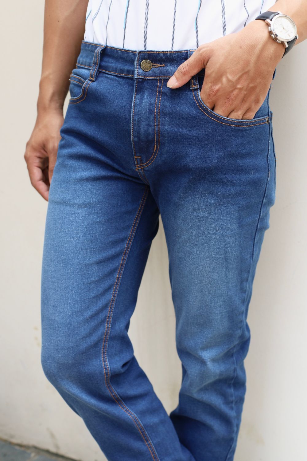  [Giảm 36%] Quần Jeans Cao Cấp Bền Màu, Chống Nhăn, Co Giãn 8QBDB004XAH 