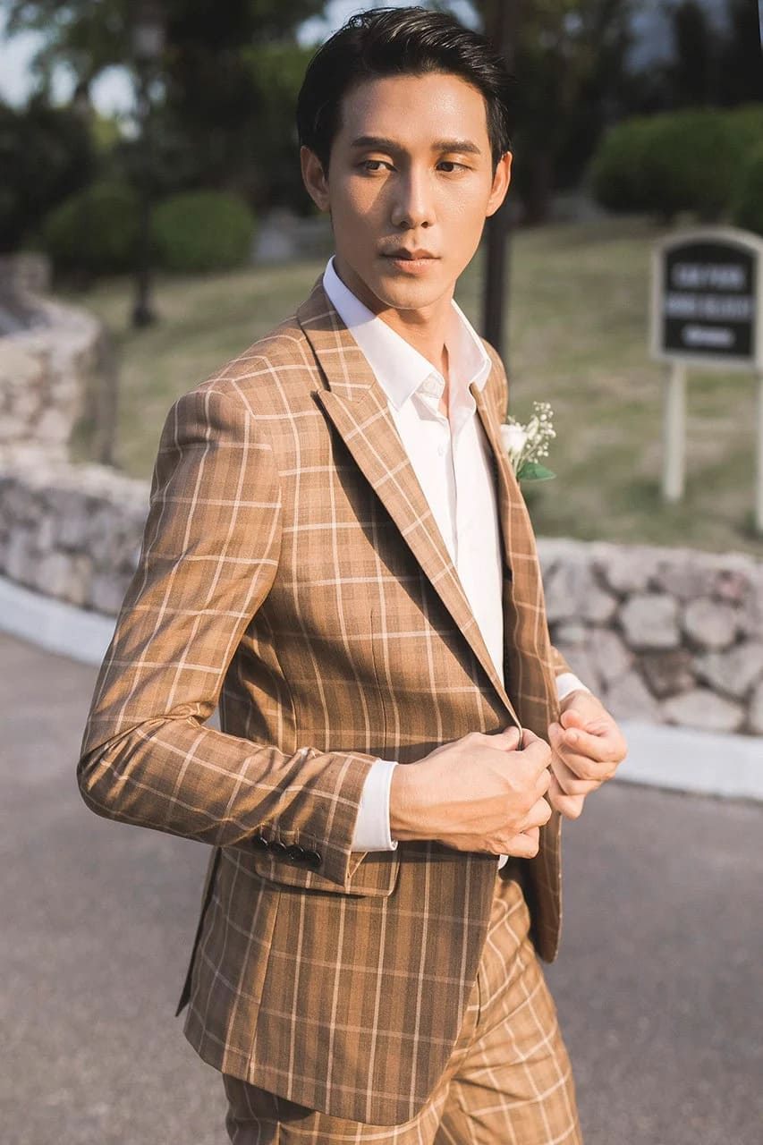 Cách phối Blazer nam caro