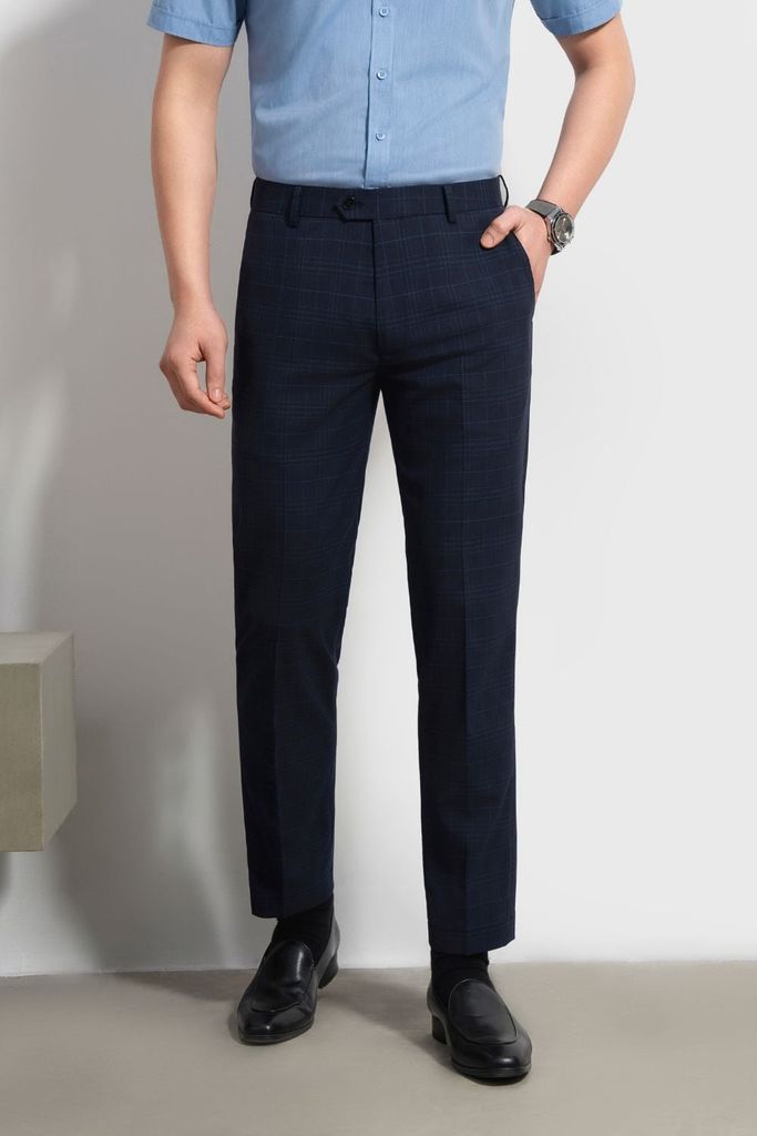  Quần Tây Tím Than Tối Chống Nhăn, Co Giãn, Bền Màu 7QAUC305TTT 