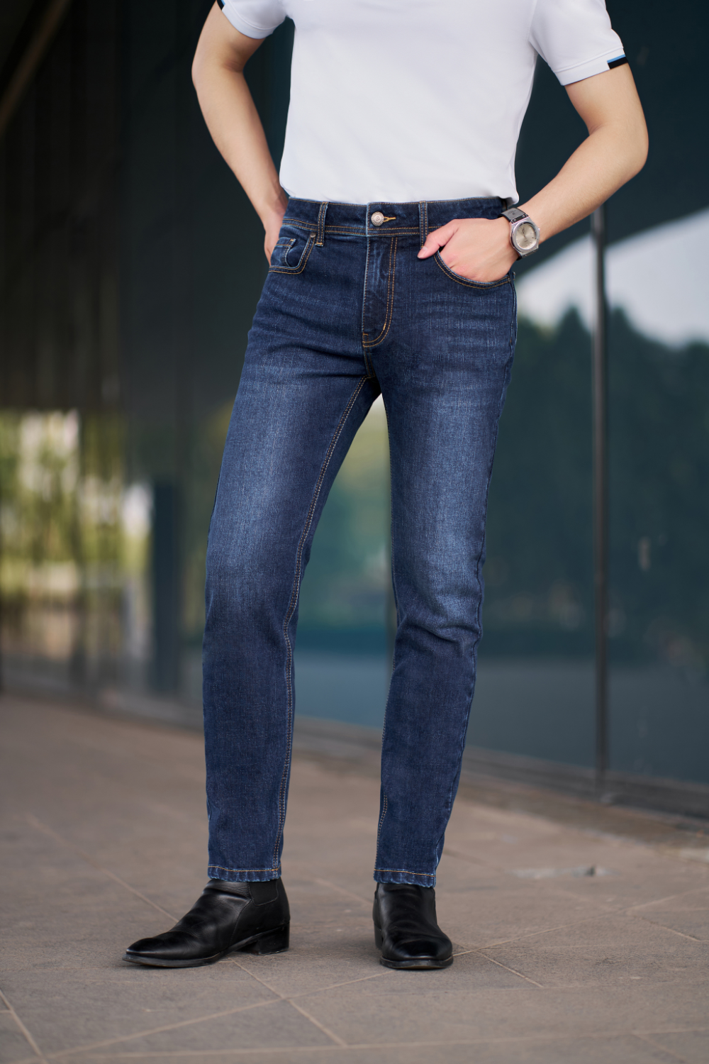  Quần Jeans Nam Sang Trọng, Lịch Lãm Cho Phái Mạnh 6QBDB003XDM 