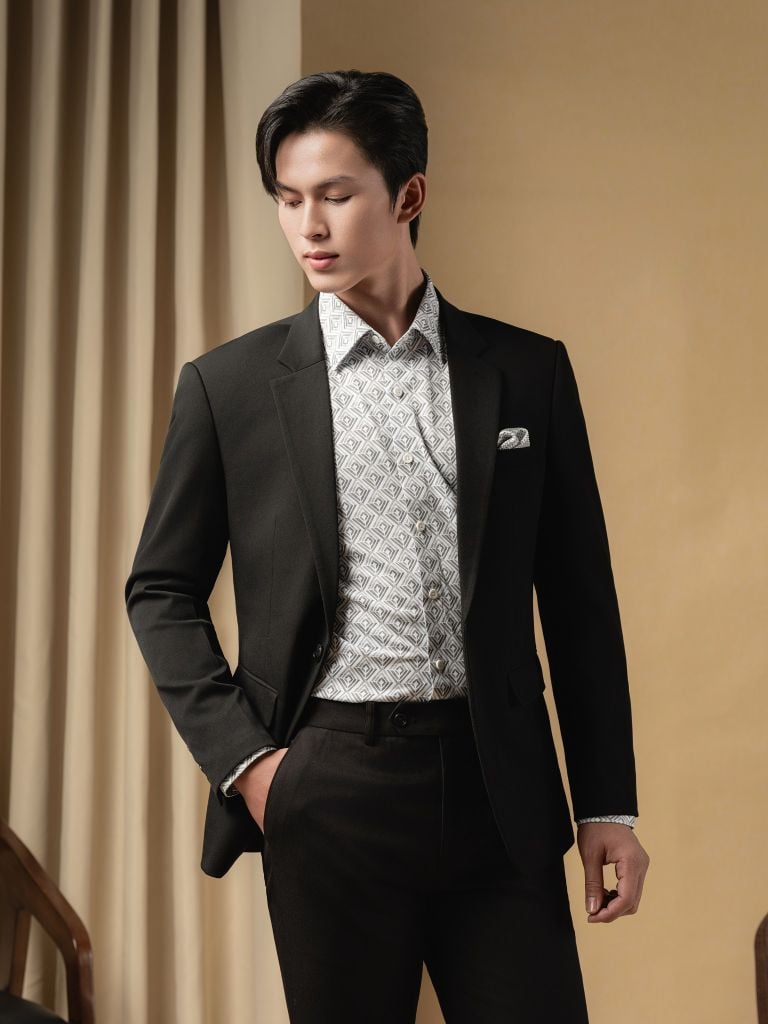  Áo Vest Đen Biluxury 7AVBB005DEN Và Quần Vest 7QAVB005DEN 