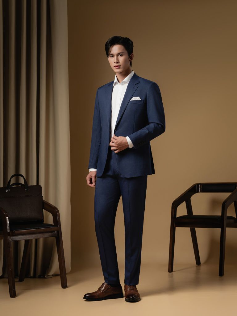  Áo Vest Tím Than Biluxury 7AVBB308TTS Và Quần Vest 7QAVB308TTS 