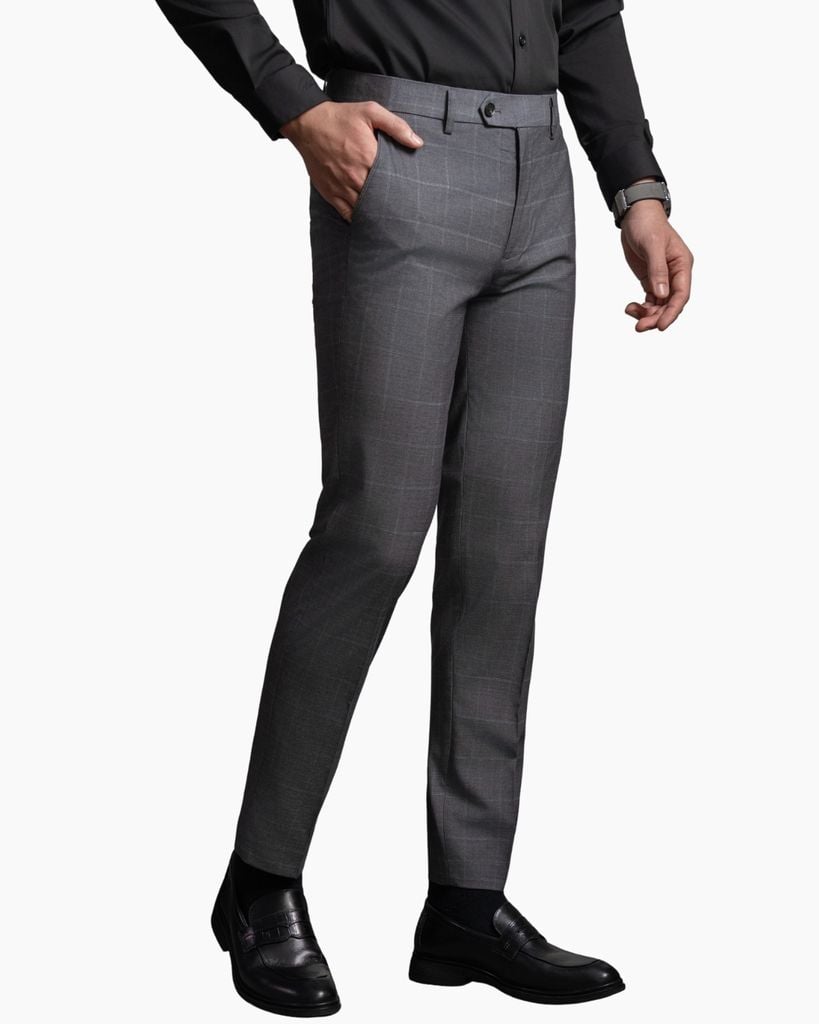  Quần Tây Ghi Tối Chống Nhăn, Co Giãn 7QAUC009GHT 