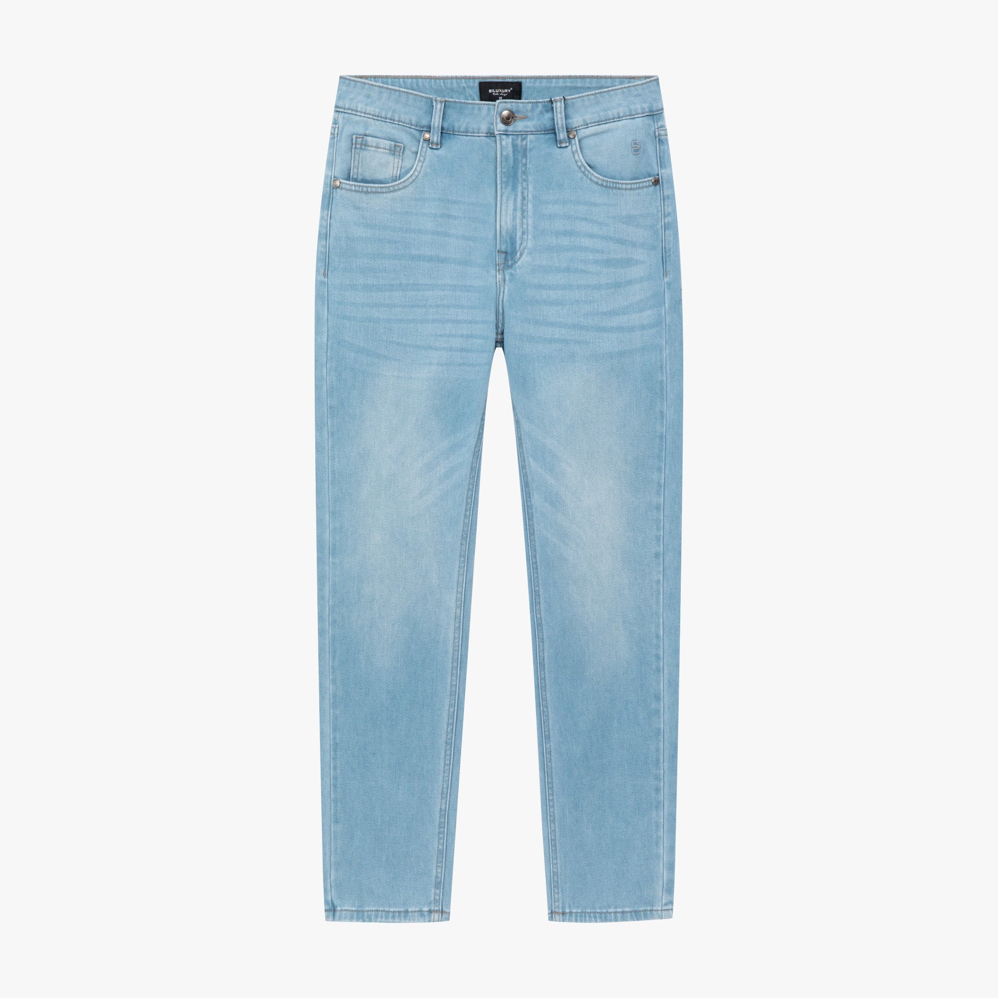  Quần Jeans Xanh Cao Cấp Bền Màu, Chống Nhăn, Co Giãn 8QBDB005XNH 