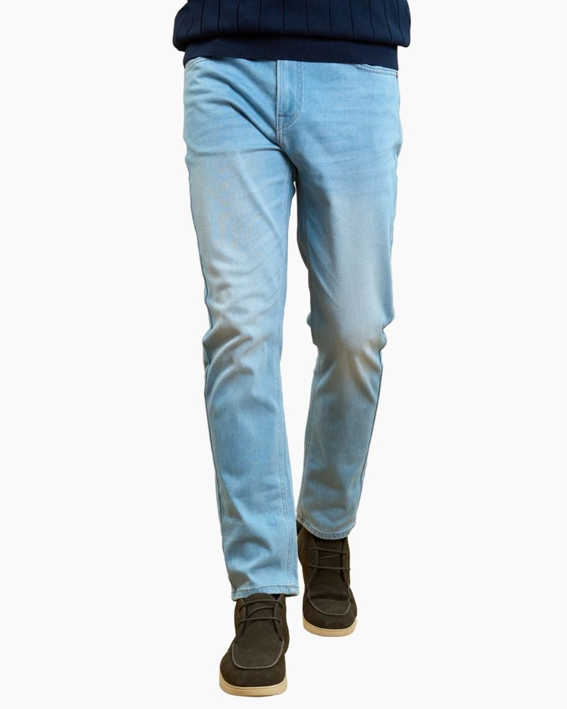  Quần Jeans Xanh Cao Cấp Bền Màu, Chống Nhăn, Co Giãn 8QBDB005XNH 