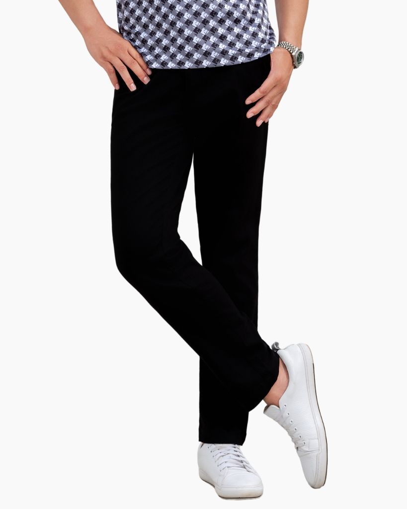  Quần Kaki Dài Đen Bền Màu, Co Giãn 8QKKT403DEN 