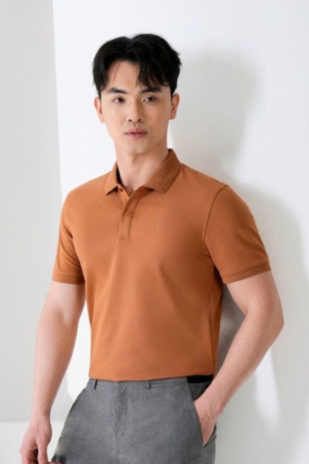  Áo Polo Vải Cotton Mềm Mịn, Thoáng Mát, Thấm Hút Nhanh, Chống Nhăn 7APCB002NAV 