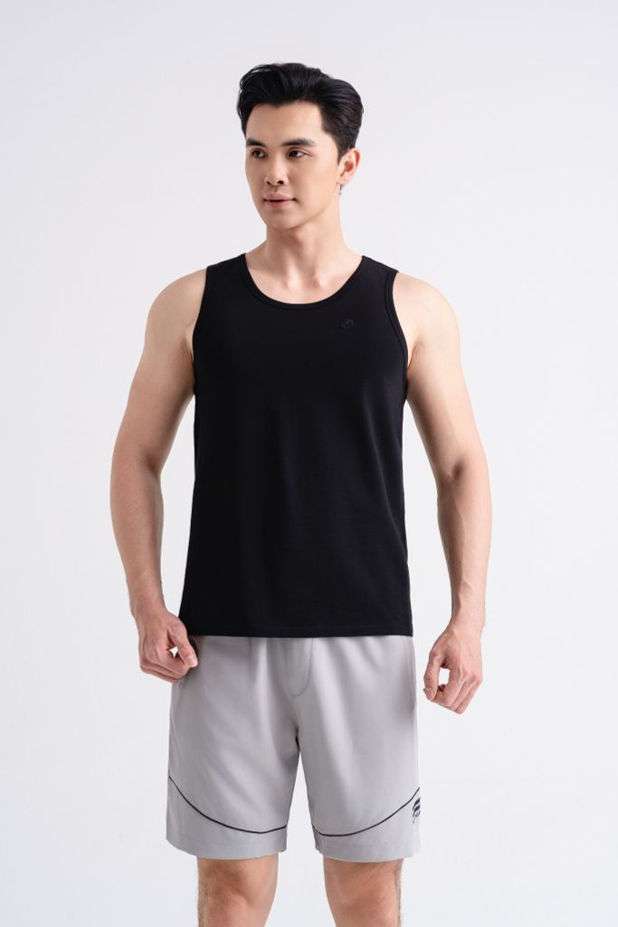  COMBO Áo Ba Lỗ + Quần Đùi Gió Biluxury 9ABLB501DEN + 9QDGT503GHS 