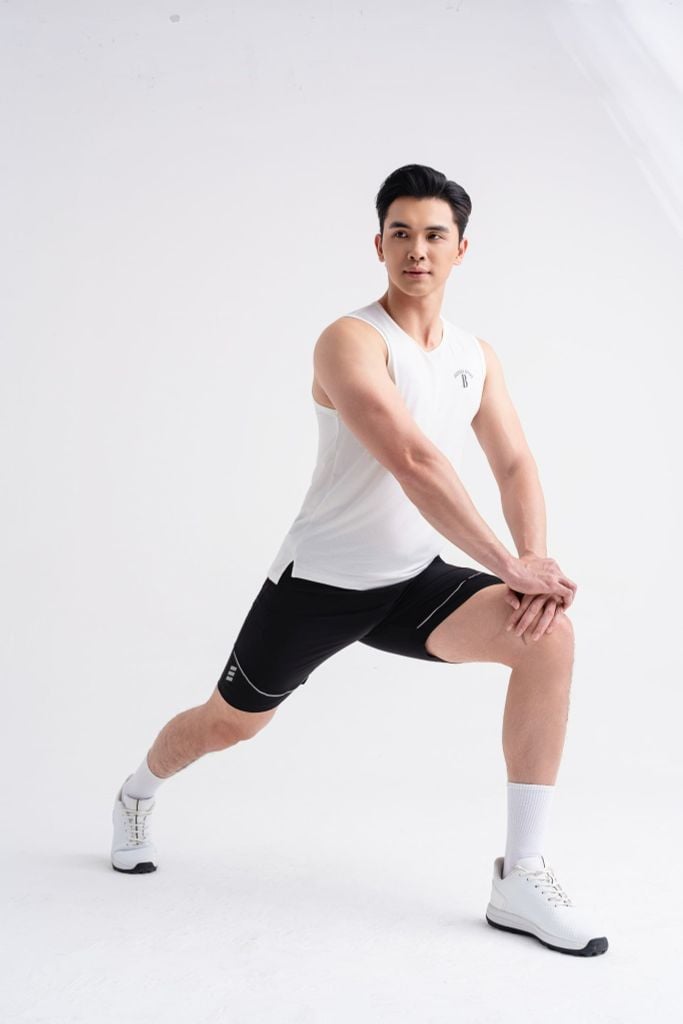  Áo Ba Lỗ Trắng Cơ Bản Co Giãn 9ABLB503TRK 