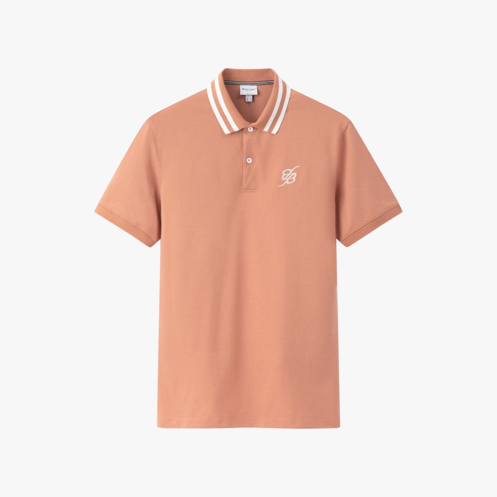  Áo Polo Cam, Dáng Slimfit, Chống Nhăn, Bền Màu 9APCB540CAM 