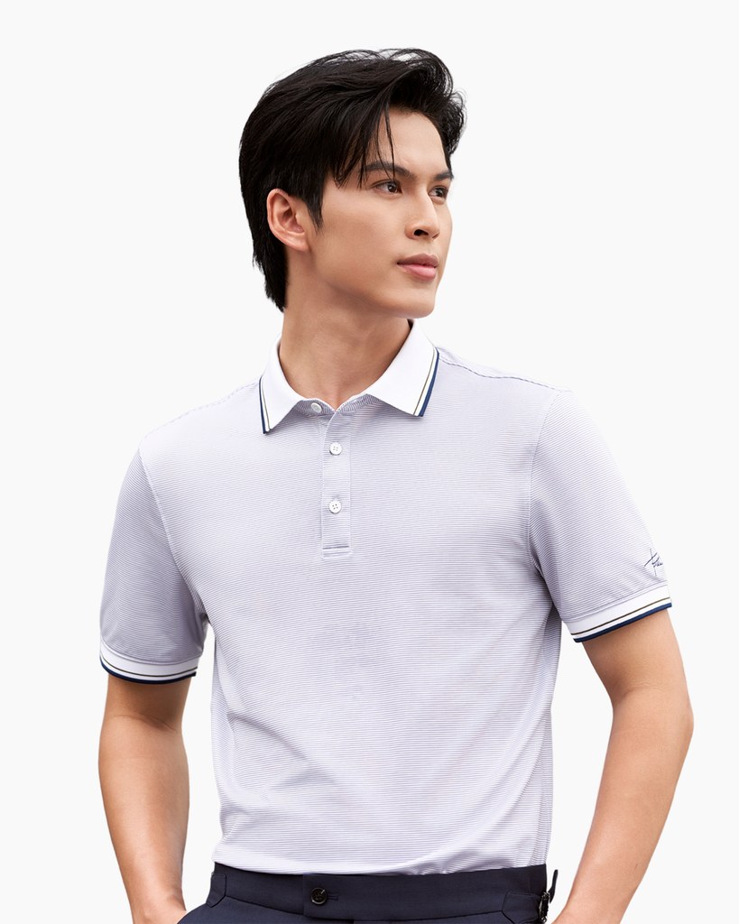  Áo Polo Ghi, Cao Cấp, Chống Nhăn, Bền Màu 9APCS553GHS 