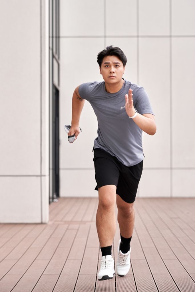  Áo Phông Thể Thao Ghi Tối, Thoáng Khí, Thân Thiện Với Da 9APKT532GHD 