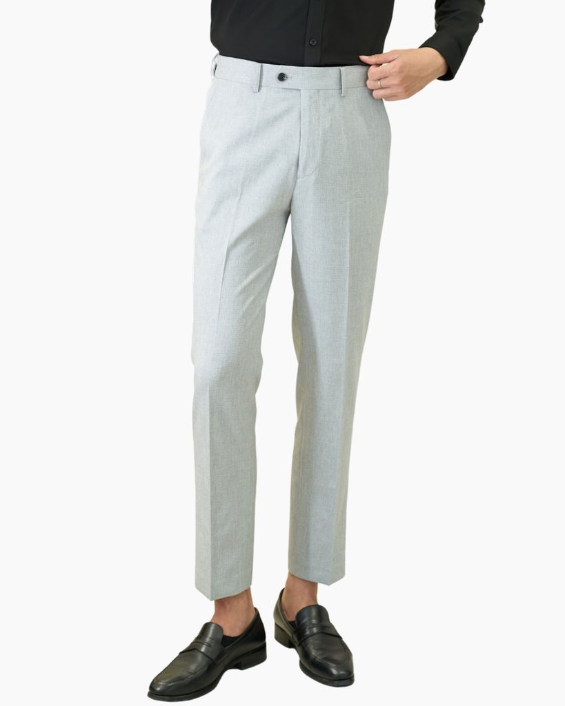  Quần Tây Ghi Sáng Cạp Chun Ẩn Bền Màu, Chống Nhăn, Chống Bám Bẩn 8QAUC409GHS 