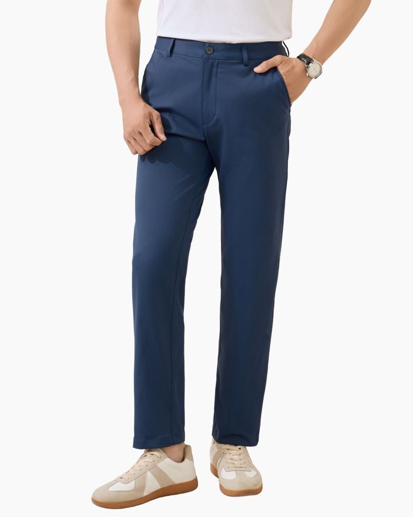  Quần Kaki Dài Tím Than Thiết Kế Basic Bền Màu, Co Giãn 9QKKT502TTT 