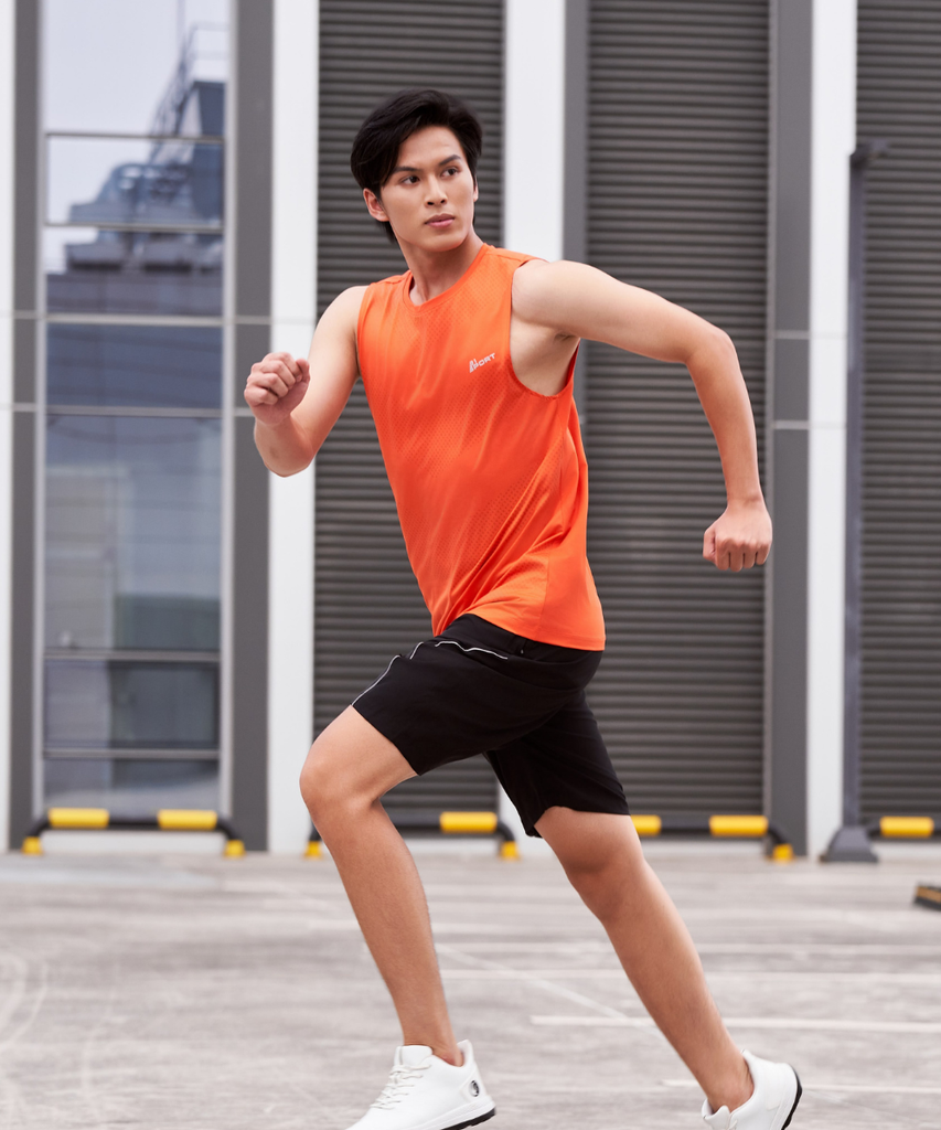  Áo Ba Lỗ Màu Cam Thể Thao, Thoáng Khí, Nhanh Khô 9ABLB504CAM 