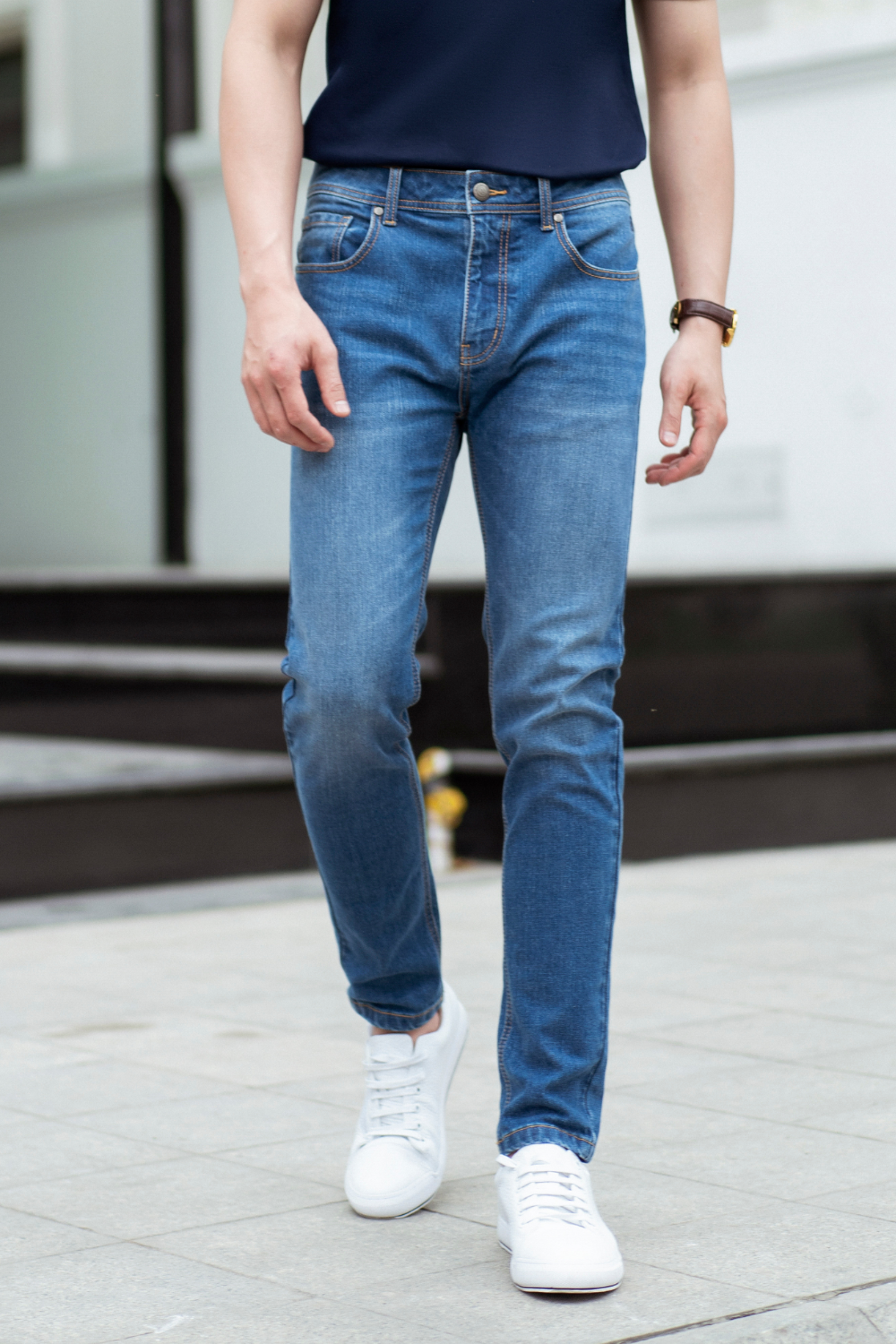  Quần Jeans Nam Cao Cấp Bền Màu, Co Dãn, Thấm Hút Tốt 6QBDB003XNH 