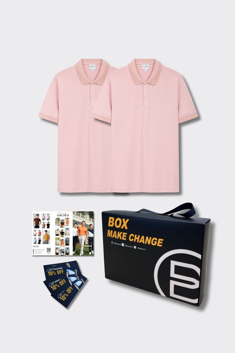  [Giảm 22%] Box 2 Polo Make Change Basic Colors - 05 