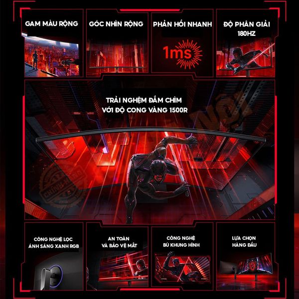 Màn hình Gaming Xiaomi Redmi G34WQ 34 inch (Cong, WQHD, 180Hz)