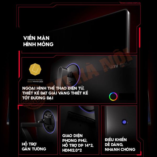 Màn hình Gaming Xiaomi Redmi G34WQ 34 inch (Cong, WQHD, 180Hz)