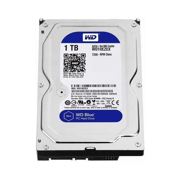 HDD Western Caviar Blue 1TB 3.5 inch 7200RPM, SATA3 6Gb/s, 64MB Cache