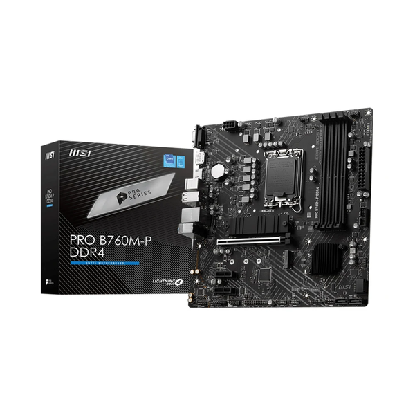 Mainboard MSI Pro B760M-P DDR4 Mainboard MSI PRO B760M-P DDR4 (Intel B760/ Socket 1700/ M-ATX/ 4 khe ram/ DDR4)