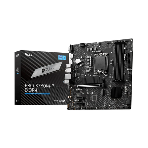 Mainboard MSI Pro B760M-P DDR4 Mainboard MSI PRO B760M-P DDR4 (Intel B760/ Socket 1700/ M-ATX/ 4 khe ram/ DDR4)