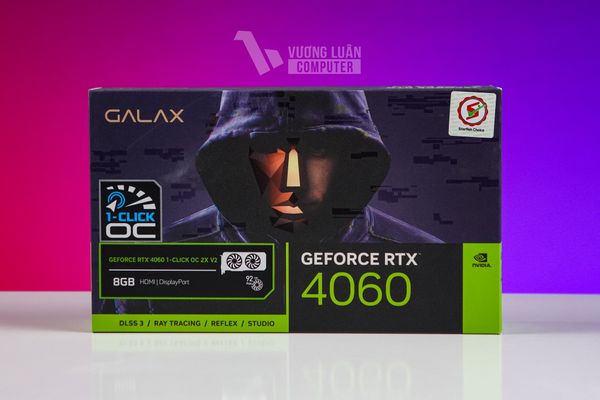 Card màn hình VGA GALAX GeForce RTX 4060 1-Click OC 2X