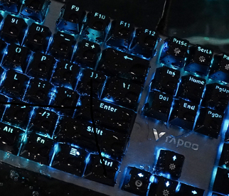 Bàn phím Gaming Rapoo V530 RGB Xám Đen Có dây