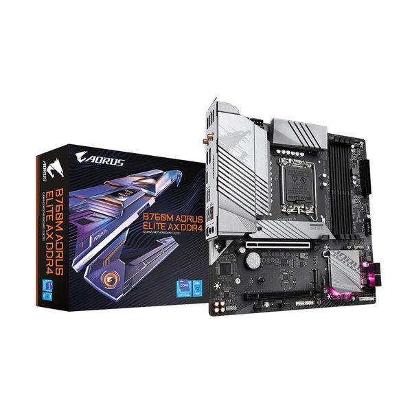 Mainboard Gigabyte B760M Aorus ELITE AX DDR4 (Wifi+Bluetooth)