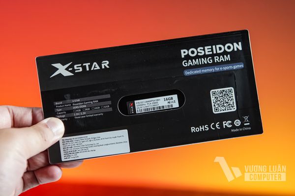 Ram Xstar Poseidon 16G/3200 PC có tản nhiệt thép