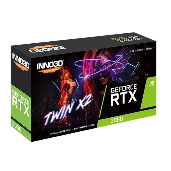 VGA INNO3D GEFORCE RTX 3050 6GB TWIN X2 6GB GDDR6