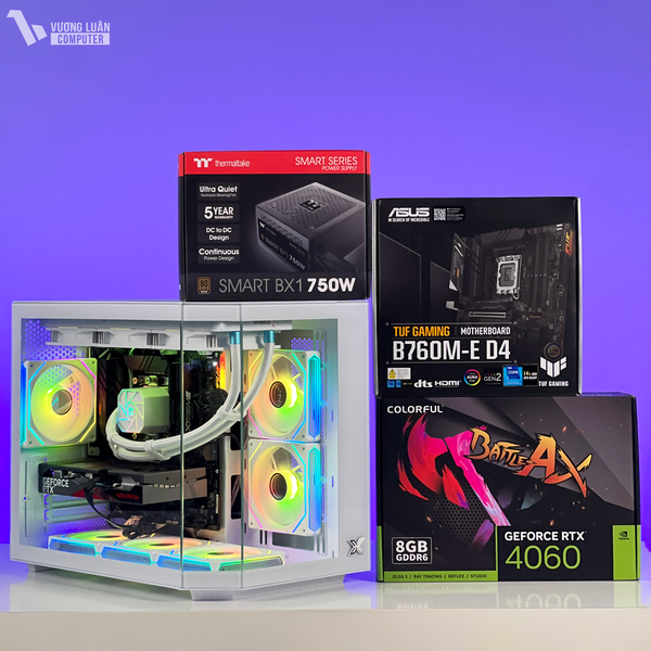PCĐH04 ( I5 14400F | RAM 32GB | RTX 4060 8GB | SSD 500GB | MAIN B760M )