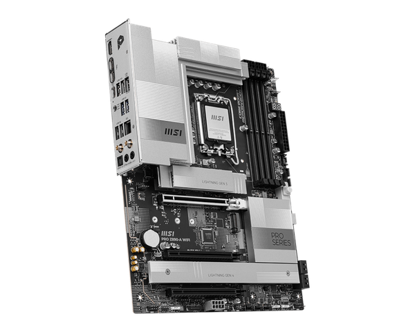 Mainboard MSI PRO Z890-P WiFi ProSeries Motherboard (Supports Core Ultra Series 2 Intel Processors, LGA 1851, DDR5, PCIe 5.0, M.2, SATA, 5Gbps LAN, USB Type-C, Wi-Fi 7, Bluetooth 5.4, Thunderbolt 4, ATX)
